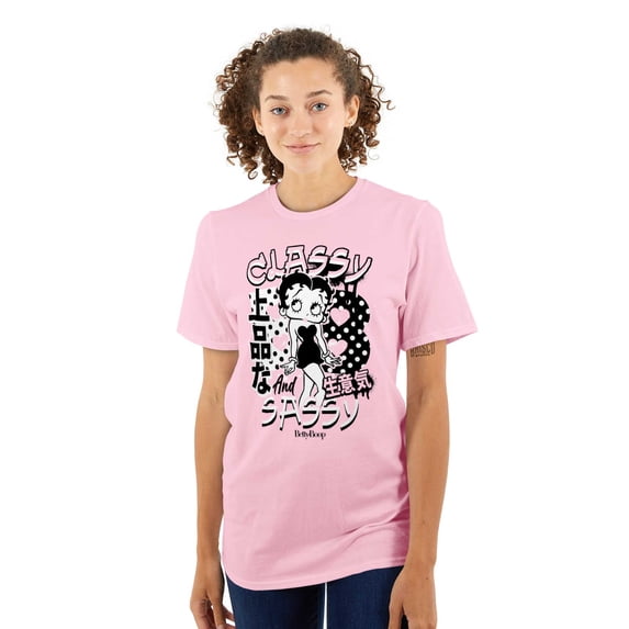 Kanji Betty Boop Classy and Sassy Women's Graphic T Shirt Tees Brisco Brands L
