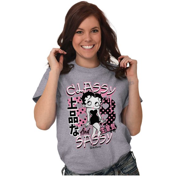 Kanji Betty Boop Classy and Sassy Women's Graphic T Shirt Tees Brisco Brands L