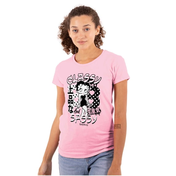 Kanji Betty Boop Classy and Sassy Women's T Shirt Ladies Tee Brisco Brands M