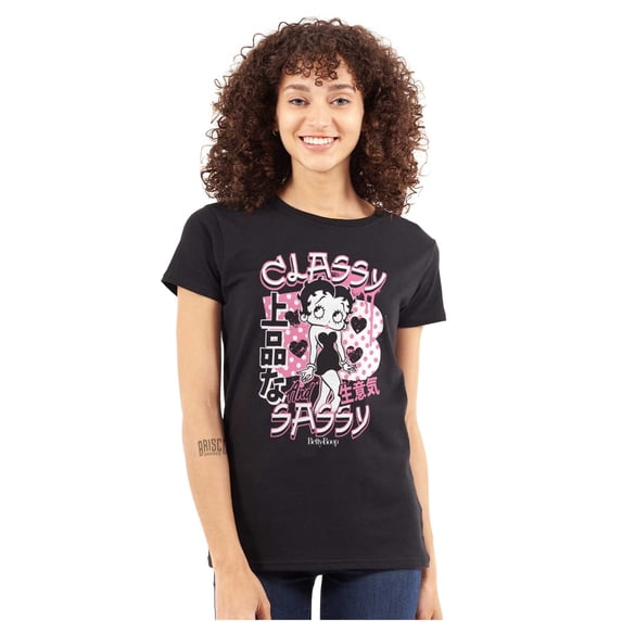 Kanji Betty Boop Classy and Sassy Women's T Shirt Ladies Tee Brisco Brands M