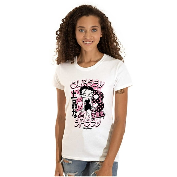 Kanji Betty Boop Classy and Sassy Women's T Shirt Ladies Tee Brisco Brands M