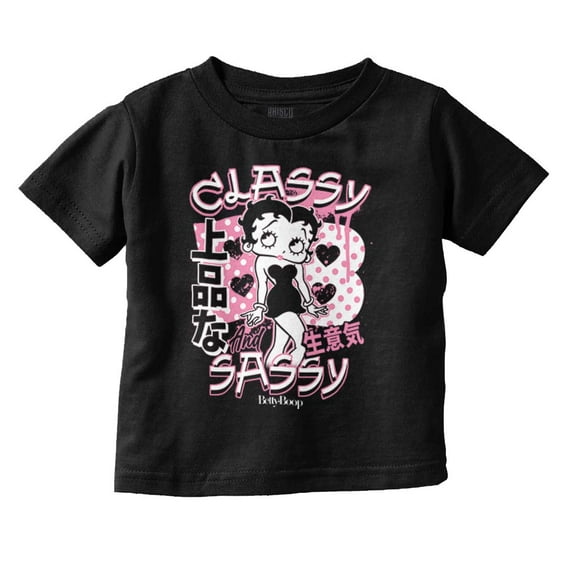 Kanji Betty Boop Classy and Sassy Youth T Shirt Tee Girls Infant Toddler Brisco Brands 12M