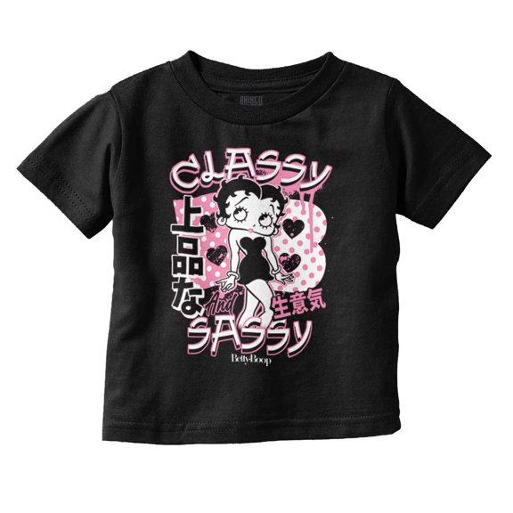 Kanji Betty Boop Classy and Sassy Youth T Shirt Tee Girls Infant Toddler Brisco Brands 18M
