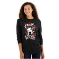 thumbnail image 1 of Kanji Betty Boop Feisty and Bold Women Plus Size Long Sleeve Graphic Tee Brisco Brands 2X, 1 of 5