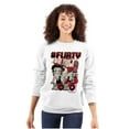 thumbnail image 1 of Kanji Betty Boop Hashtag Flirty XOXO Women Crewneck Sweatshirt Brisco Brands M, 1 of 6