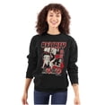 thumbnail image 1 of Kanji Betty Boop Hashtag Flirty XOXO Women Crewneck Sweatshirt Brisco Brands S, 1 of 6
