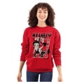thumbnail image 1 of Kanji Betty Boop Hashtag Flirty XOXO Women Crewneck Sweatshirt Brisco Brands X, 1 of 6
