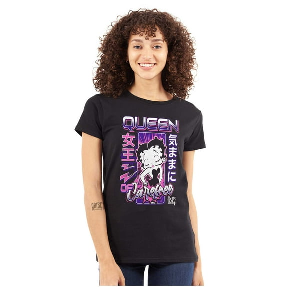 Kanji Betty Boop Queen of Carefree Women's Plus Size Shirt Brisco Brands 3X