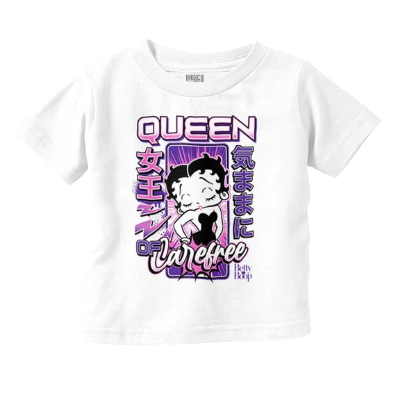 Kanji Betty Boop Queen of Carefree Youth T Shirt Tee Girls Infant Toddler Brisco Brands 6M
