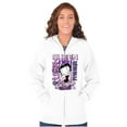 thumbnail image 1 of Kanji Betty Boop Queen of Carefree Zip Hoodie Sweatshirt Women Brisco Brands M, 1 of 5