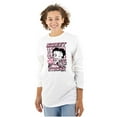 thumbnail image 1 of Kanji Betty Boop Sweet But Strong Women's Long Sleeve T Shirt Brisco Brands S, 1 of 6