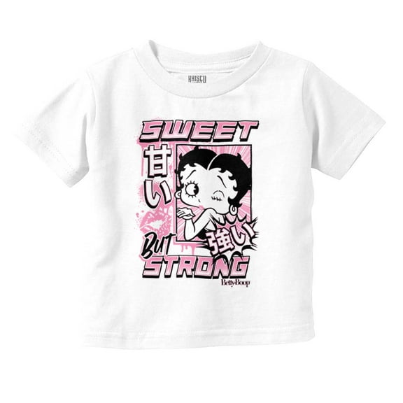 Kanji Betty Boop Sweet But Strong Youth T Shirt Tee Girls Infant Toddler Brisco Brands 18M