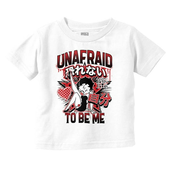 Kanji Betty Boop Unafraid To Be Me Youth T Shirt Tee Girls Infant Toddler Brisco Brands 5T