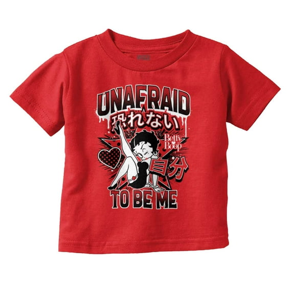 Kanji Betty Boop Unafraid To Be Me Youth T Shirt Tee Girls Infant Toddler Brisco Brands 6M
