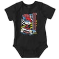 thumbnail image 1 of Kanji Papa Smurf Ride Racecar Driver Bodysuit Jumper Boys Infant Baby Brisco Brands NB, 1 of 6
