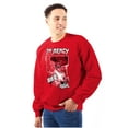 thumbnail image 1 of Kanji Street Fighter No Mercy Ryu Men's Crewneck Sweatshirt Brisco Brands M, 1 of 6
