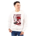 thumbnail image 1 of Kanji Street Fighter No Mercy Ryu Men's Crewneck Sweatshirt Brisco Brands S, 1 of 6