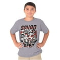 thumbnail image 1 of Kanji Street Fighter Squad Deep Crewneck T Shirts Boy Girl Teen Brisco Brands XS, 1 of 6