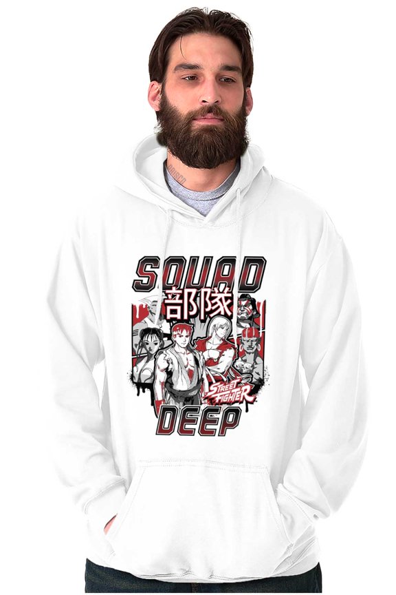 Kanji Street Fighter Squad Deep Hoodie Sweatshirt Women Men Brisco Brands M