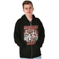 thumbnail image 1 of Kanji Street Fighter Squad Deep Unisex Plus Size Zip Hoodie Brisco Brands 2X, 1 of 5