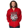 thumbnail image 1 of Kanji Street Fighter Squad Deep Unisex Plus Size Zip Hoodie Brisco Brands 4X, 1 of 5