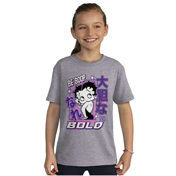 Kanji Style Betty Boop Be Bold Girls Kids T Shirt Tees Teen Brisco Brands L