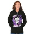 thumbnail image 1 of Kanji Style Betty Boop Be Bold Women Plus Size Zipper Hoodie Brisco Brands 5X, 1 of 5
