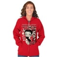 thumbnail image 1 of Kanji Style Betty Boop Beautiful Women Plus Size Zipper Hoodie Brisco Brands 3X, 1 of 5