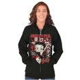 thumbnail image 1 of Kanji Style Betty Boop Beautiful Zip Hoodie Sweatshirt Women Brisco Brands X, 1 of 5