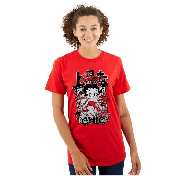 Kanji Style Betty Boop Classy Chic Women's Graphic T Shirt Tees Brisco Brands X