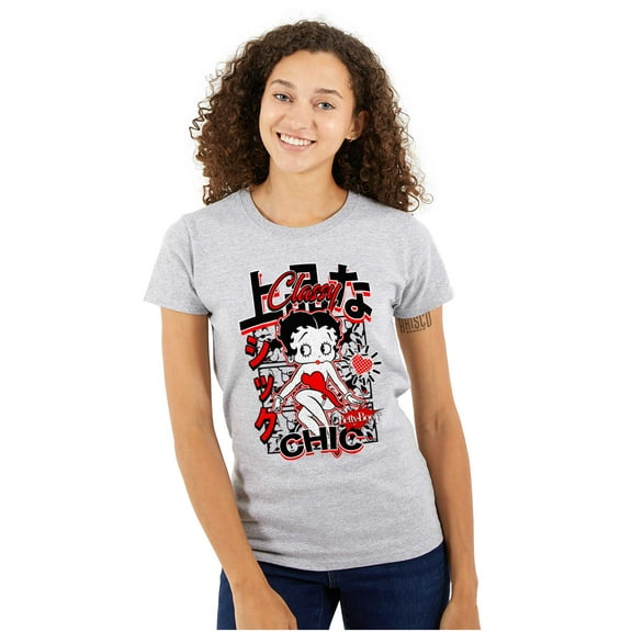Kanji Style Betty Boop Classy Chic Women's T Shirt Ladies Tee Brisco Brands S