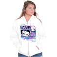 thumbnail image 1 of Kanji Style Betty Boop Love XOXO Zip Hoodie Sweatshirt Women Brisco Brands X, 1 of 5