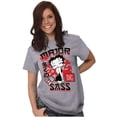 thumbnail image 1 of Kanji Style Betty Boop Major Sass Women Plus Size Graphic Tee Tees Brisco Brands 3X, 1 of 3