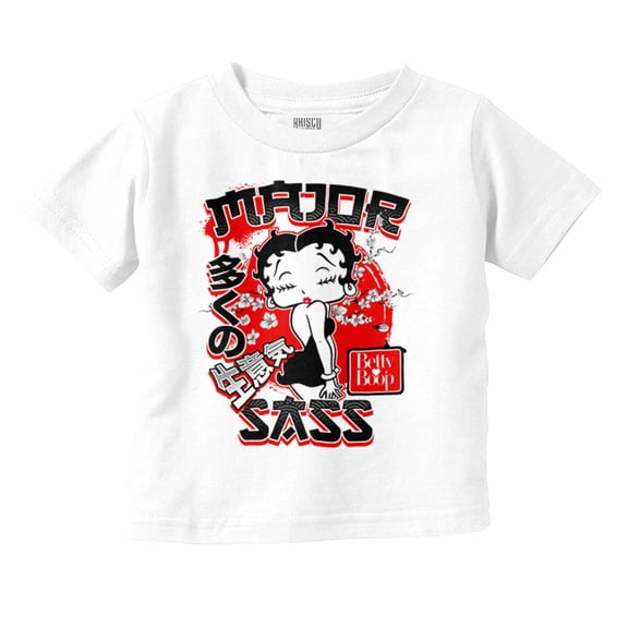Kanji Style Betty Boop Major Sass Youth T Shirt Tee Girls Infant Toddler Brisco Brands 18M