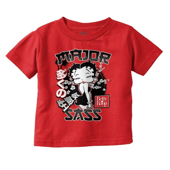 Kanji Style Betty Boop Major Sass Youth T Shirt Tee Girls Infant Toddler Brisco Brands 2T