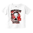 thumbnail image 1 of Kanji Style Betty Boop Major Sass Youth T Shirt Tee Girls Infant Toddler Brisco Brands 6M, 1 of 5