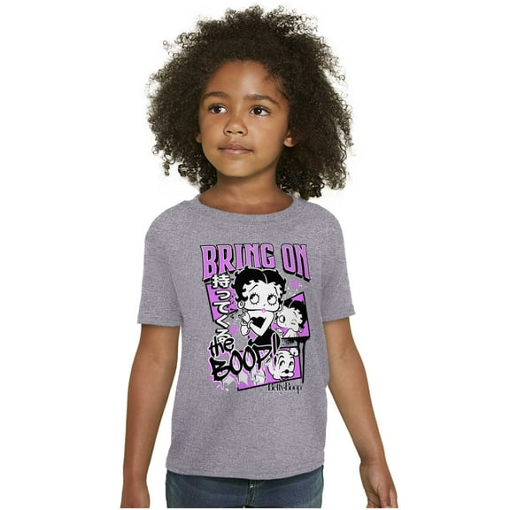 Kanji Style Cartoon Bring on the Boop Girls Kids T Shirt Tees Teen Brisco Brands S