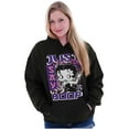 thumbnail image 1 of Kanji Style Cartoon Just Say Boop Women Plus Size Hoodie Brisco Brands 4X, 1 of 4
