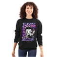 thumbnail image 1 of Kanji Style Cartoon Just Say Boop Women Plus Size Sweatshirt Brisco Brands 2X, 1 of 5