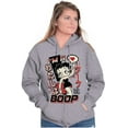 thumbnail image 1 of Kanji Style Retro Cartoon I'm a Boop Zip Hoodie Sweatshirt Women Brisco Brands X, 1 of 5