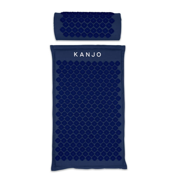 Kanjo Acupressure Mat Set Mat: 17 X 28 Inch / Pillow: 6 X 14 Inch Navy Blue KANNAVM