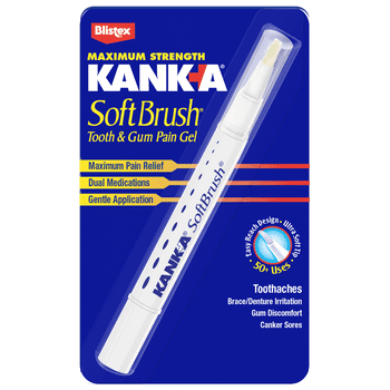 Kank-A Oral Pain Relief Gel with SoftBrush Applicator, .07 oz
