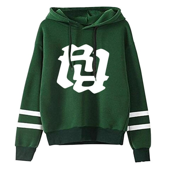 Kankan hooded rr really rich hooded drawstring pocketless  sweatshirt men/women rip hip hop pullover
