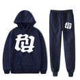 thumbnail image 1 of Kankan hooded rr really rich  hoodies suits pocket drawstring hoodies sweatshirt men/women Strap sports pants, 1 of 6