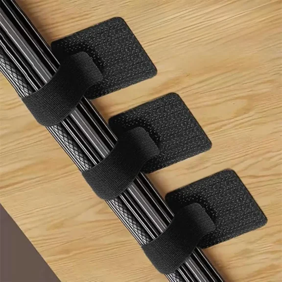 Kannior 20 Pcs Cable Organizer Cord Organizer Cable Ties Deskback Cord Management Straps Desk Accessories for Standing Desk, Home Office