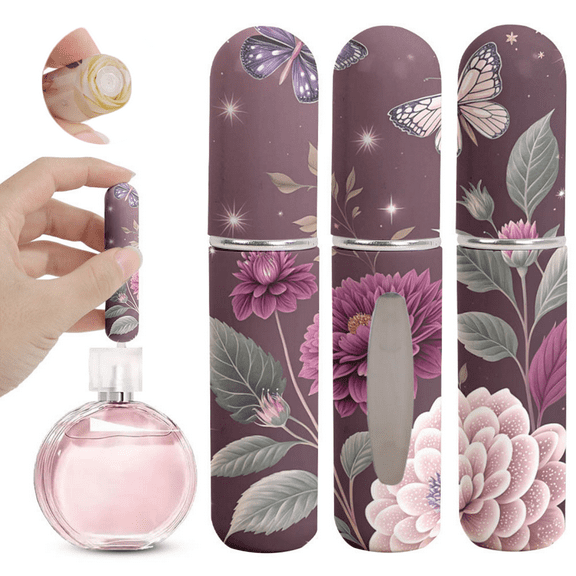 Kannior 3 PCS Perfume Spray Bottles Empty Reusable Plastic Bottles for Cleaning Solutions Portable Leak proof Travel Essential Atomizer for Women