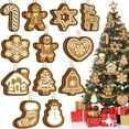 thumbnail image 1 of Kannior Gingerbread Man Decorative Ornament Set Christmas Decorative Ornament for Festive Home Decor, Gingerbread Man, Snowflake, Star, Reindeer, 1 of 6