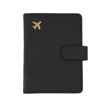 Kannior Passport Holder Travel Wallet RFID Blocking Case Cover for Women Waterproof Passport Book with Pen Holder for Men