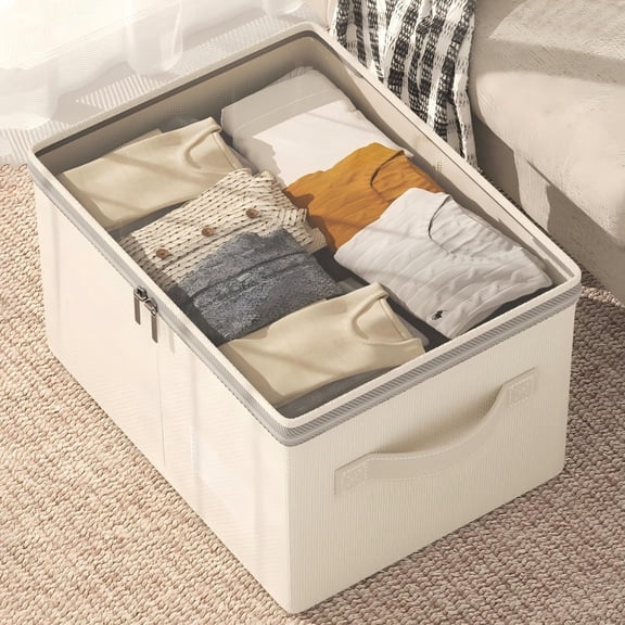 Kannior Storage Bins with Lids Closet, Organizers and Storage Collapsible 9L Small Organizer for Clothes Underwear, room Essentials