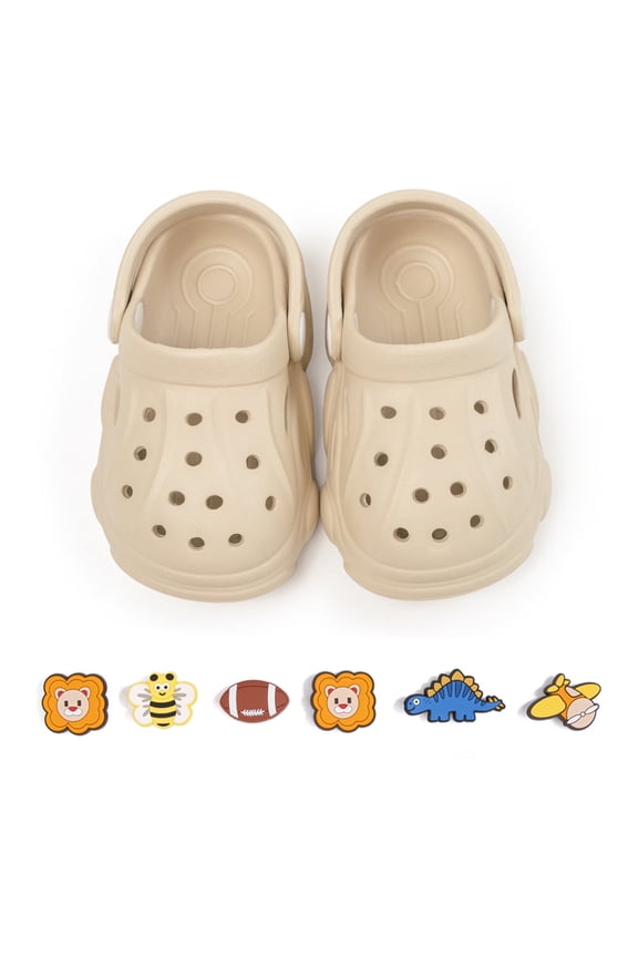 Toddler Boys Girls Garden Clogs Cartoon Slides Shoes Slip On Slipper Water Sandals For Little Kids